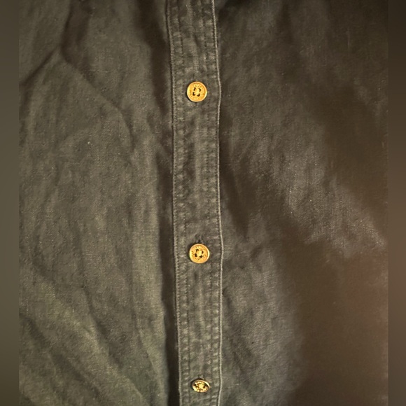 Black Button-Up Shirt - Picture 4 of 4